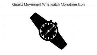 Quartz Movement Wristwatch Monotone Icon In Powerpoint Pptx Png And Editable Eps Format