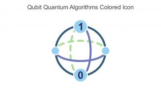 Qubit Quantum Algorithms Colored Icon In Powerpoint Pptx Png And Editable Eps Format