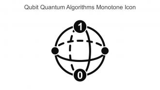 Qubit Quantum Algorithms Monotone Icon In Powerpoint Pptx Png And Editable Eps Format