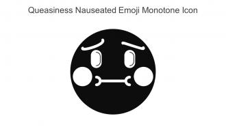 Queasiness Nauseated Emoji Monotone Icon In Powerpoint Pptx Png And Editable Eps Format