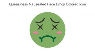 Queasiness Nauseated Face Emoji Colored Icon In Powerpoint Pptx Png And Editable Eps Format