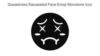 Queasiness Nauseated Face Emoji Monotone Icon In Powerpoint Pptx Png And Editable Eps Format