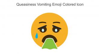 Queasiness Vomiting Emoji Colored Icon In Powerpoint Pptx Png And Editable Eps Format