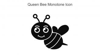 Queen Bee Monotone Icon In Powerpoint Pptx Png And Editable Eps Format