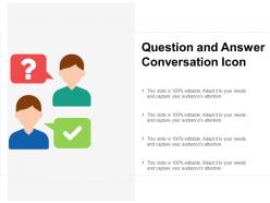 Question and answer conversation icon