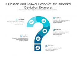 Question and answer graphics for standard deviation examples infographic template