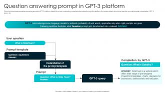 Question Answering Prompt In GPT 3 Platform How To Use OpenAI GPT3 To GENERATE ChatGPT SS V