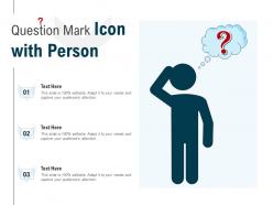 Question mark icon with person
