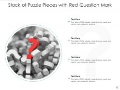 Question mark puzzle individual holding road sign symbol