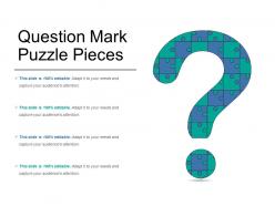 Question mark puzzle pieces