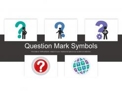 Question mark symbols