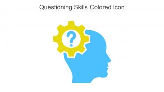 Questioning Skills Colored Icon In Powerpoint Pptx Png And Editable Eps Format