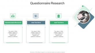 Questionnaire Research In Powerpoint And Google Slides Cpb