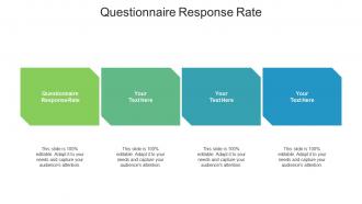 Questionnaire response rate ppt powerpoint presentation model example cpb