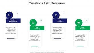 Questions Ask Interviewer In Powerpoint And Google Slides Cpb