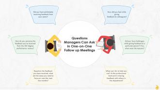Questions Managers Can Ask Infollow Up Meetings Training Ppt