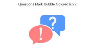 Questions Mark Bubble Colored Icon In Powerpoint Pptx Png And Editable Eps Format
