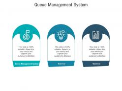 Queue management system ppt powerpoint presentation show graphics design cpb