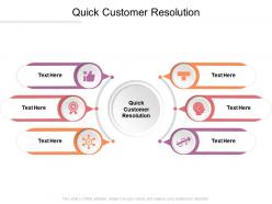 Quick customer resolution ppt powerpoint presentation file diagrams cpb