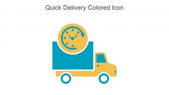 Quick Delivery Colored Icon In Powerpoint Pptx Png And Editable Eps Format