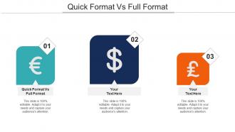 Quick Format Vs Full Format Ppt Powerpoint Presentation Icon Example Cpb
