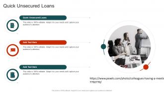 Quick Unsecured Loans In Powerpoint And Google Slides Cpb