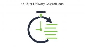 Quicker Delivery Colored Icon In Powerpoint Pptx Png And Editable Eps Format