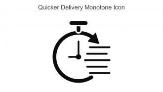 Quicker Delivery Monotone Icon In Powerpoint Pptx Png And Editable Eps Format