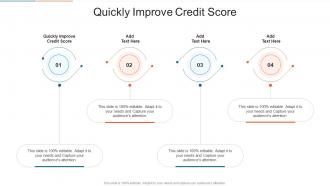 Quickly Improve Credit Score In Powerpoint And Google Slides Cpb