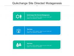 Quikchange site directed mutagenesis ppt powerpoint presentation gallery portfolio cpb