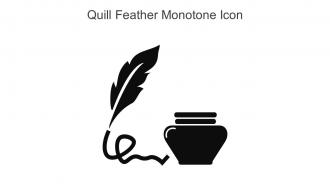 Quill Feather Monotone Icon In Powerpoint Pptx Png And Editable Eps Format