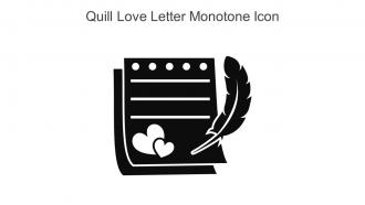 Quill Love Letter Monotone Icon In Powerpoint Pptx Png And Editable Eps Format