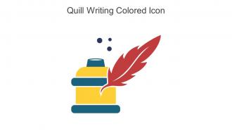 Quill Writing Colored Icon In Powerpoint Pptx Png And Editable Eps Format