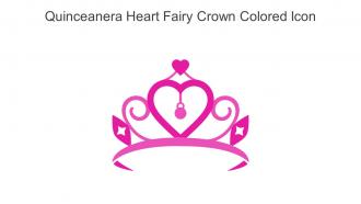 Quinceanera Heart Fairy Crown Colored Icon In Powerpoint Pptx Png And Editable Eps Format