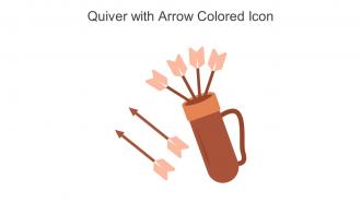 Quiver With Arrow Colored Icon In Powerpoint Pptx Png And Editable Eps Format