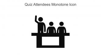 Quiz Attendees Monotone Icon In Powerpoint Pptx Png And Editable Eps Format