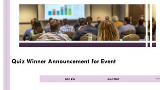 Quiz Winner Announcement For Event PPT Outline AT