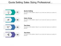 Quota setting sales sizing professional development channel management