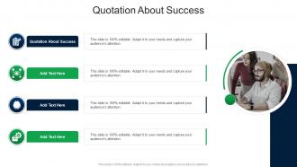 Quotation About Success In Powerpoint And Google Slides Cpb