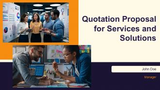 Quotation Proposal For Services And Solutions PPT Outline AT