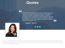 Quote For Business Information And Introduction Powerpoint Slides