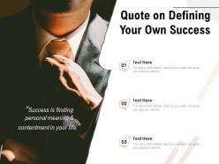 Quote On Defining Your Own Success