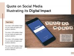 Quote on social media illustrating its digital impact