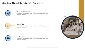 Quotes About Academic Success In Powerpoint And Google Slides Cpb