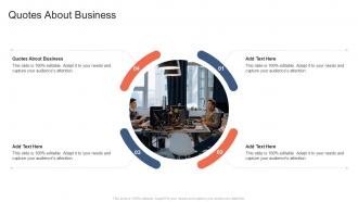 Quotes About Business In Powerpoint And Google Slides Cpb