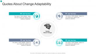 Quotes About Change Adaptability In Powerpoint And Google Slides Cpb
