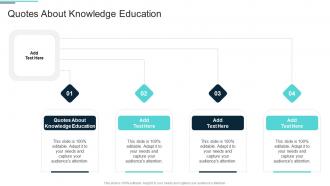 Quotes About Knowledge Education In Powerpoint And Google Slides Cpb