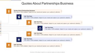 Quotes About Partnerships Business In Powerpoint And Google Slides Cpb