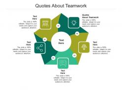 Quotes about teamwork ppt powerpoint presentation model format cpb