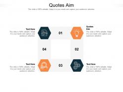 Quotes aim ppt powerpoint presentation professional mockup cpb